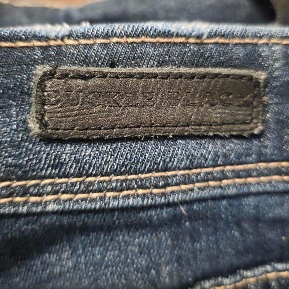 BUCKLE BLACK Women's Size 26 Fit No. 256 Stretch Jean Blue distressed destroyed - Picture 4 of 6